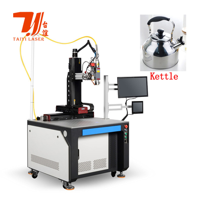 3000W 6000W اتوماتیک لیزر جوش ماشین برای کتری اسپوت چایی بدن چایی پایه جوش